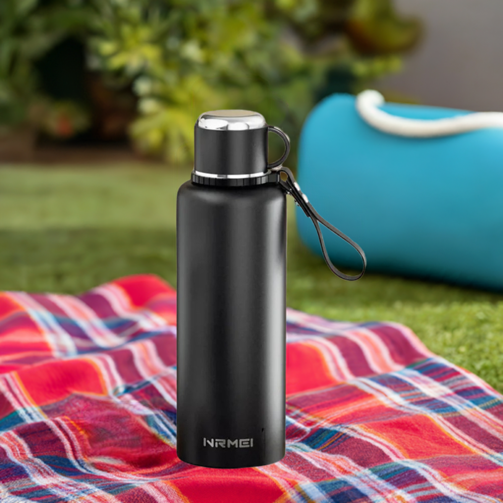 Double-Wall Stainless Steel Thermos Bottle – Large Capacity Vacuum Flask for Tea & Coffee | Insulated Water Bottle & Travel Cup