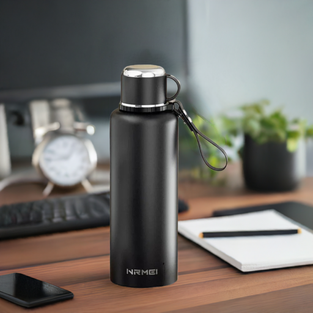 Double-Wall Stainless Steel Thermos Bottle – Large Capacity Vacuum Flask for Tea & Coffee | Insulated Water Bottle & Travel Cup