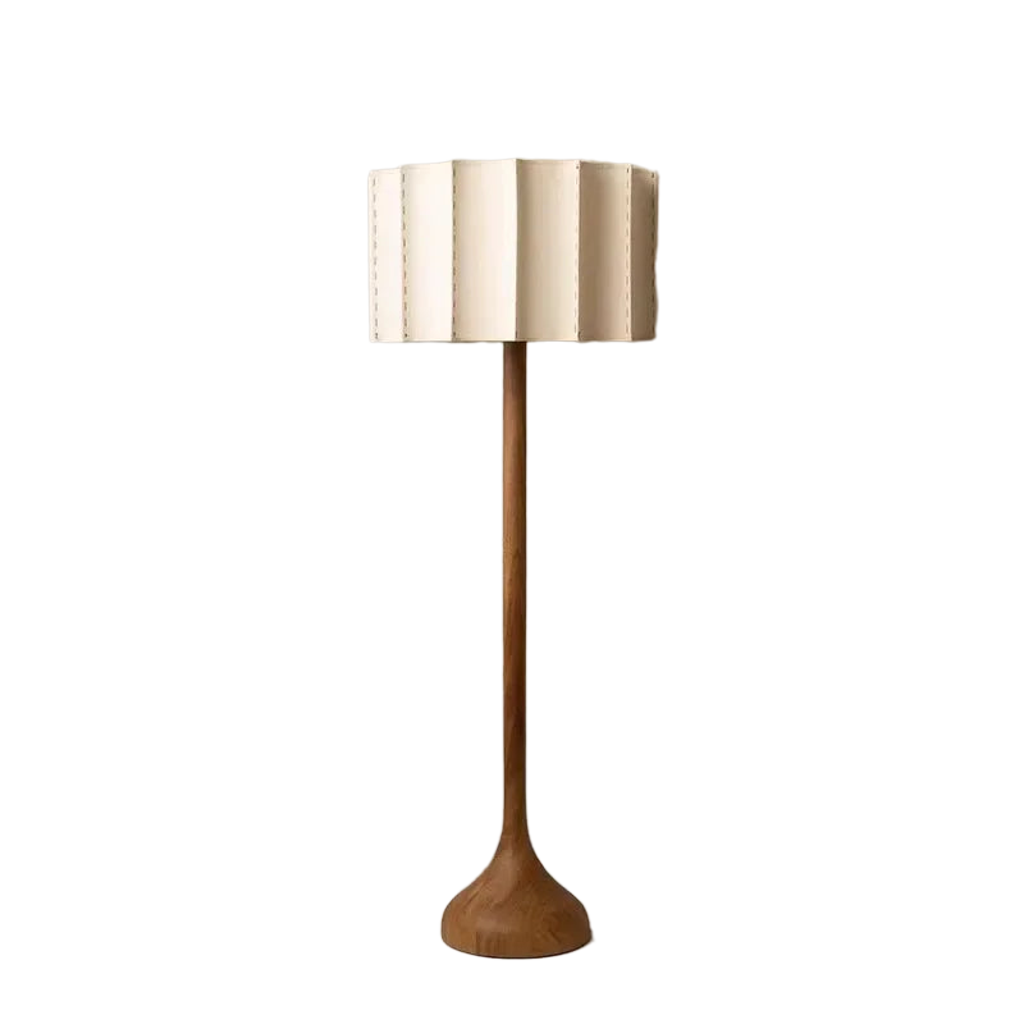 Wabi-Sabi LED Wooden Floor & Table Lamp – Japanese Minimalist Style
