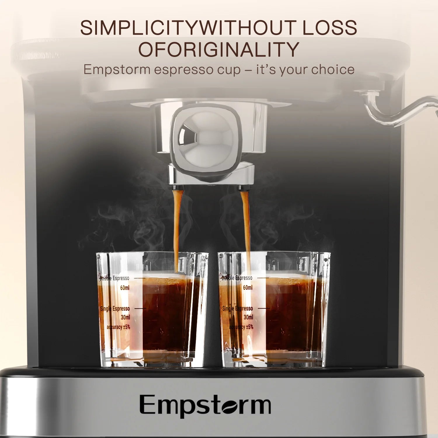 Espresso Coffee Machine 01E– 20 Bar Italian-Style Cappuccino Maker for Home & Hotel Use