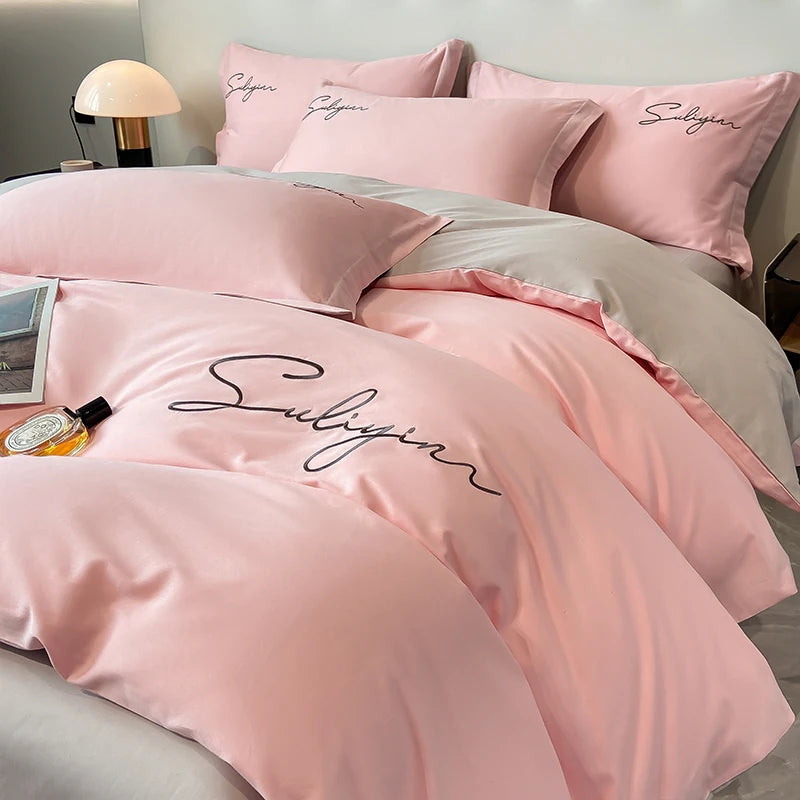 Luxury Egyptian Cotton Embroidered Bedding Set – 400 Thread Count