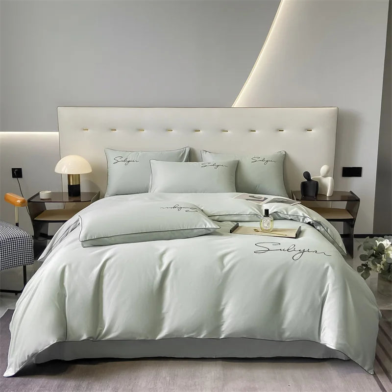 Luxury Egyptian Cotton Embroidered Bedding Set – 400 Thread Count