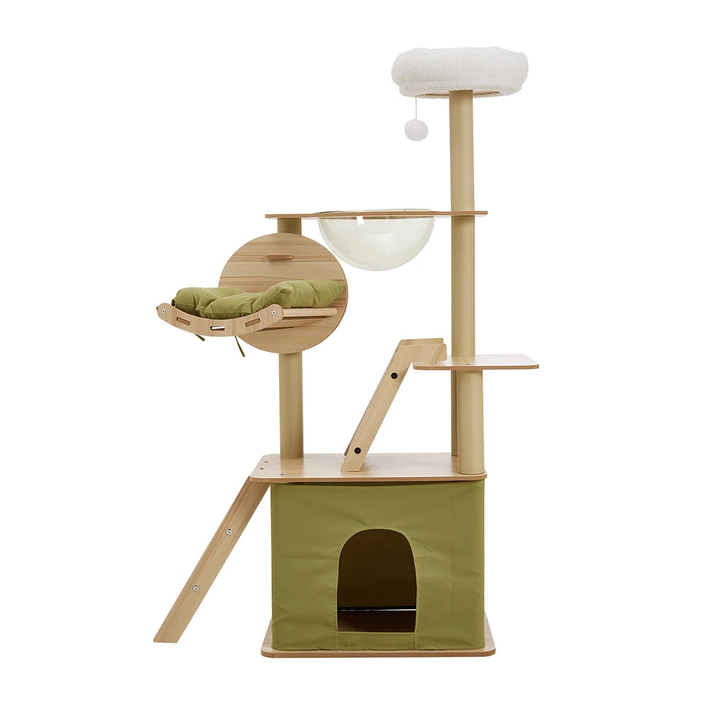 Deluxe Multi-Tier Cat Tower Playhouse with Hammock & Scratching Post 🐾