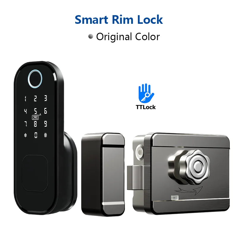Smart Waterproof Door Lock Pro – TTLock App Control with Fingerprint & Keyless Entry