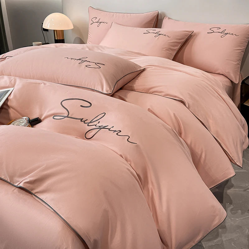 Luxury Egyptian Cotton Embroidered Bedding Set – 400 Thread Count