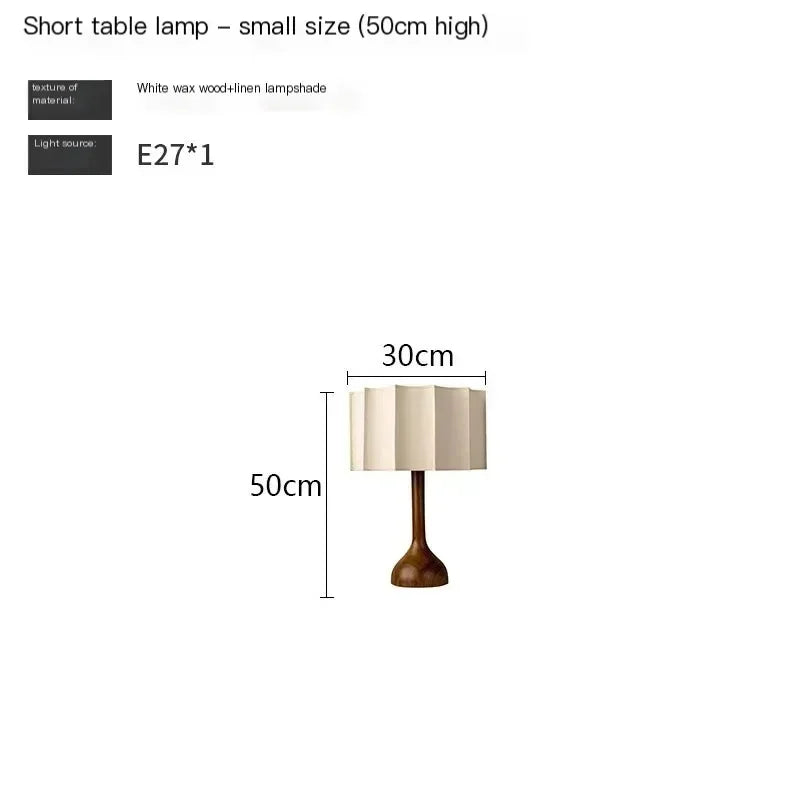 Wabi-Sabi LED Wooden Floor & Table Lamp – Japanese Minimalist Style
