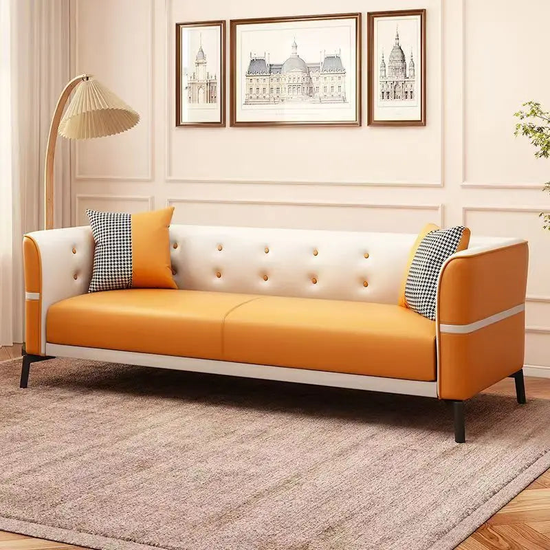 Outdoor Cloud Sofa – Minimalist Nordic Lounge Seating for Patio or Living Room | Modern Luxury Wood Frame Couch