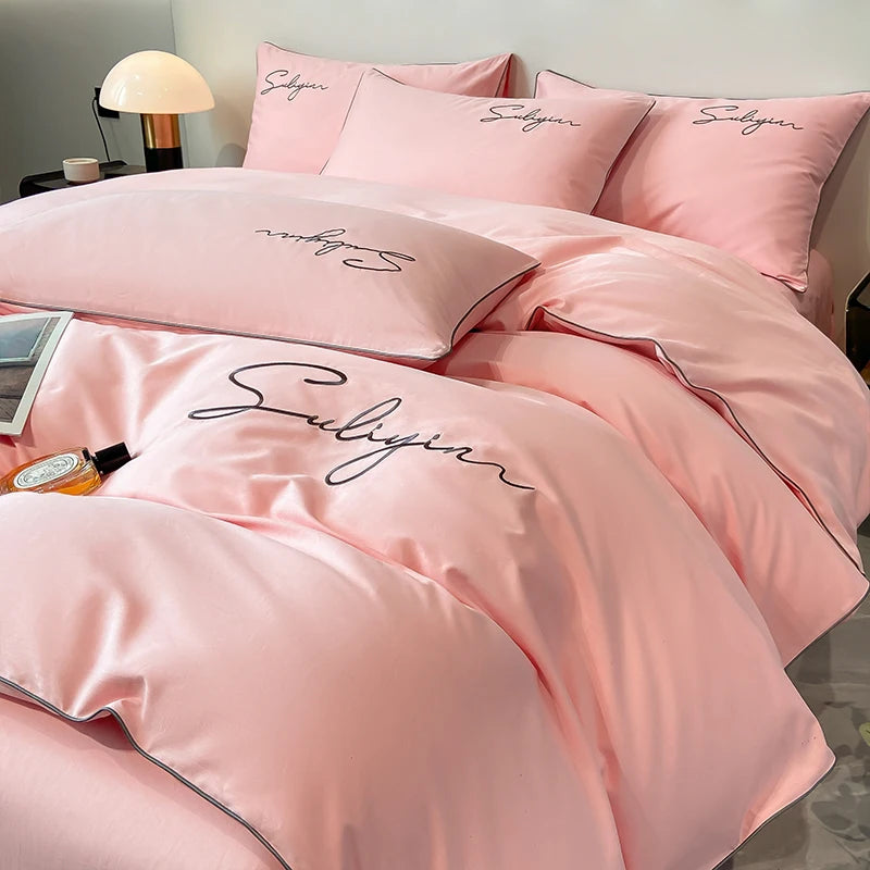 Luxury Egyptian Cotton Embroidered Bedding Set – 400 Thread Count