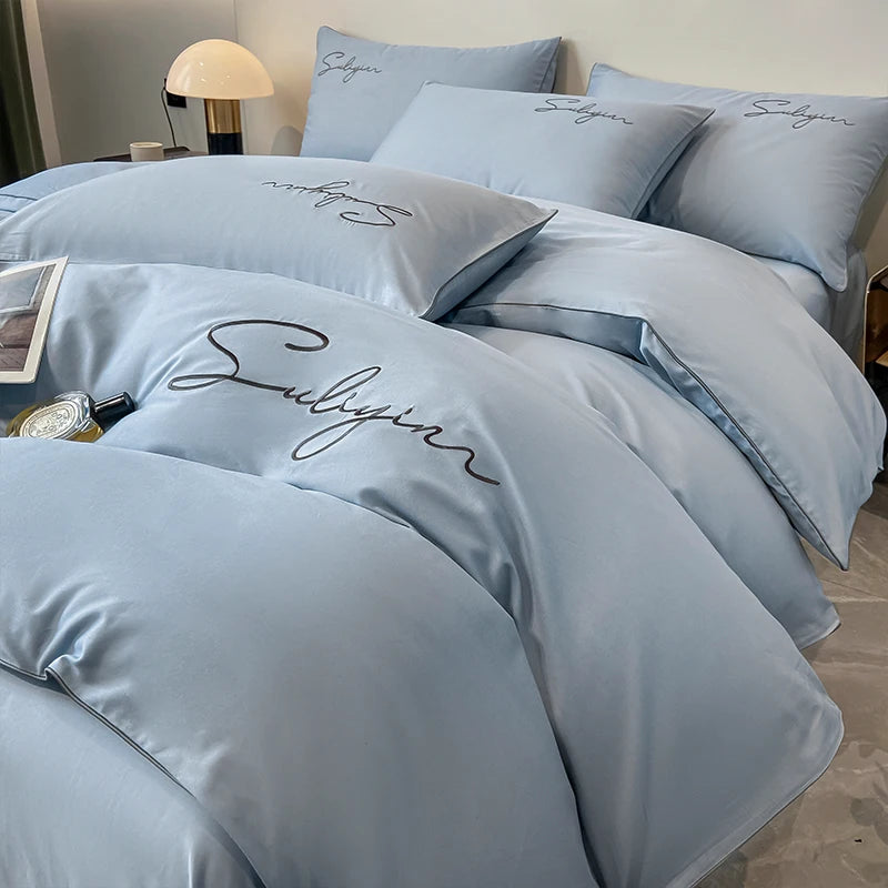 Luxury Egyptian Cotton Embroidered Bedding Set – 400 Thread Count