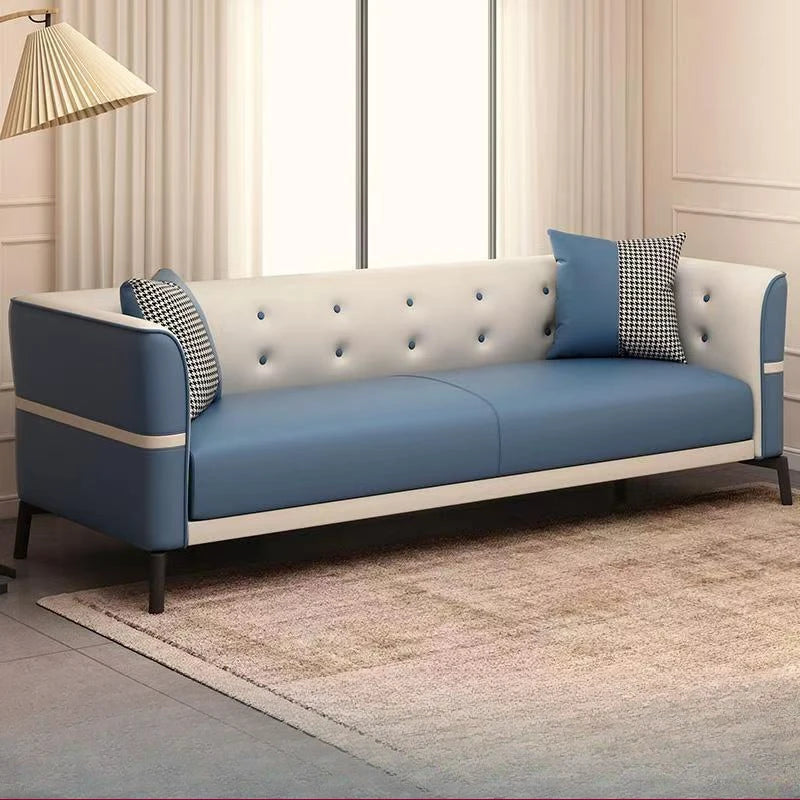 Outdoor Cloud Sofa – Minimalist Nordic Lounge Seating for Patio or Living Room | Modern Luxury Wood Frame Couch