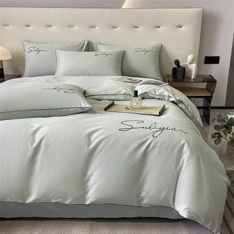 Luxury Egyptian Cotton Embroidered Bedding Set – 400 Thread Count